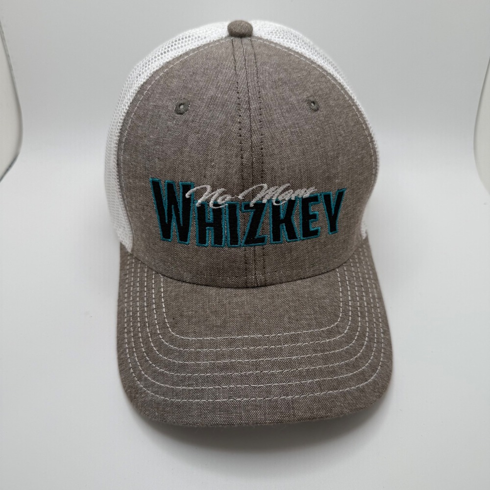 OTTO Cap No More Whizkey Trucker Hat Brown White Mesh Adjustable Snapback